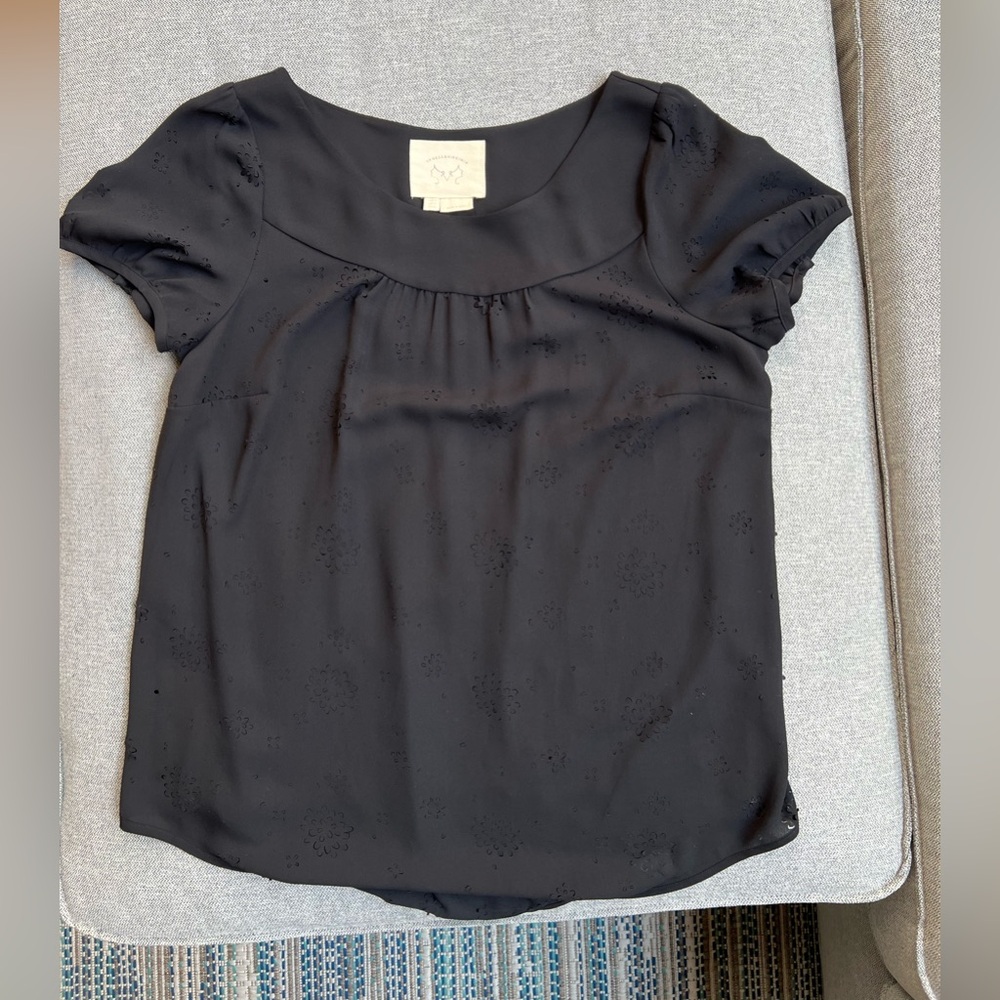 Anthropologie Vanessa Virginia Black Women's Top